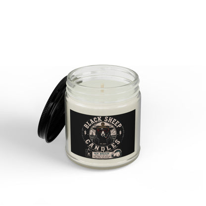 Scented Soy Candles with Black Lid, (4 and 9oz)