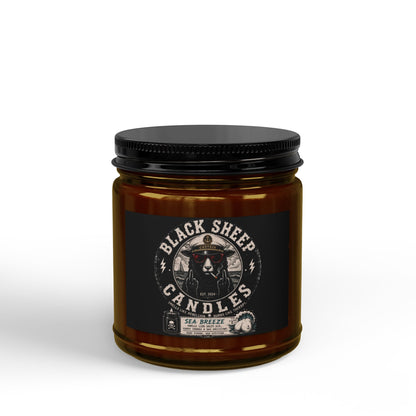 Scented Soy Candles with Black Lid, (4 and 9oz)