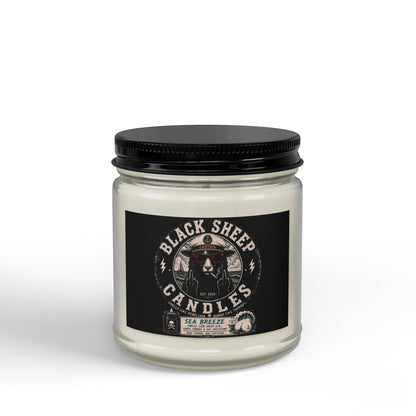 Scented Soy Candles with Black Lid, (4 and 9oz)