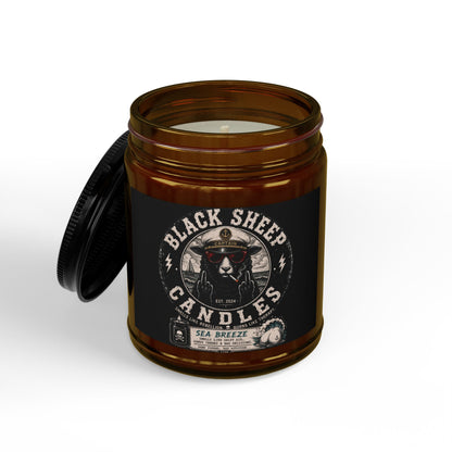 Scented Soy Candles with Black Lid, (4 and 9oz)