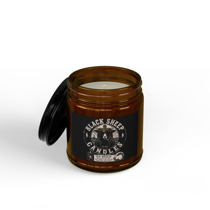 Scented Soy Candles with Black Lid, (4 and 9oz)